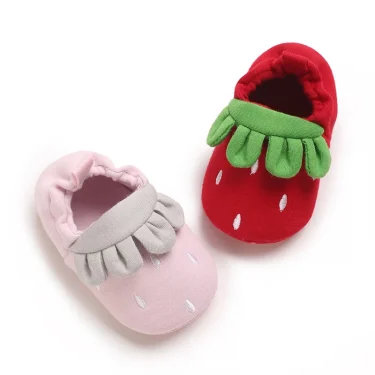 New Baby Casual Shoes Cute and Sweet Strawberry Baby Shoes Soft Sole Comfortable and Non slip Baby Walking Shoes 2