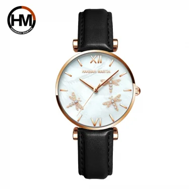 New Design Watches Green Malachite Dial Ladies Japan Quartz Wristwatch Stainless Steel Strap Waterproof Watches for Women 6