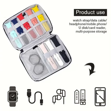Watchband Bag For Apple Watch Strap Box Case Travel Smart Watch Wriststrap Storage Bag Box Watches Organizer Band Holder 2024 4
