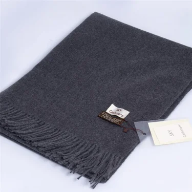 Women Winter Soft Warm Cashmere Scarf Luxury Brand Wool Scarves Khaki Pashmina Shawls Black Men's Poncho Cashmere Scarfs 6