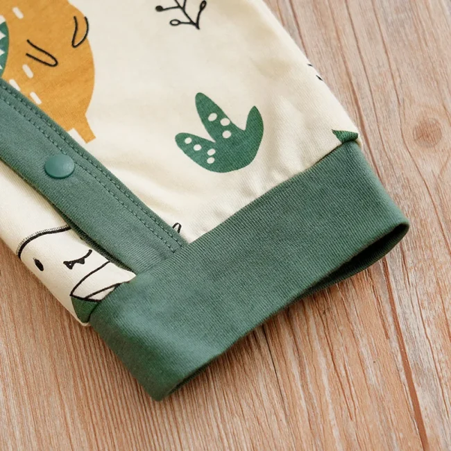 Newborn Clothes Cute Cartoon Dinosaur Cotton Comfortable And Soft 0-18 Boys And Girls Spring And AutumnLong SleevedBaby Jumpsuit 6