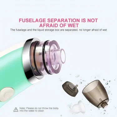 New Rechargeable Baby Nose Cleaner Silicone Adjustable Suction Electric Child Nasal Aspirator Health Safety Convenient Low Noise 5