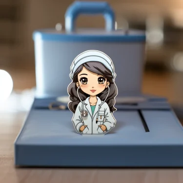 DCARZZ Medical Women Doctor Nurse Brooch Pin Lovely Cartoon Lapel Backpack Medicine Enamel Badge Jewelry Gifts 2