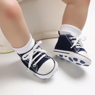 Infant Toddler Anti-slip Baby Shoes Baby Canvas Classic Sneakers Newborn Star Sports Shoes Baby Boys Girls First Walkers Shoes 4