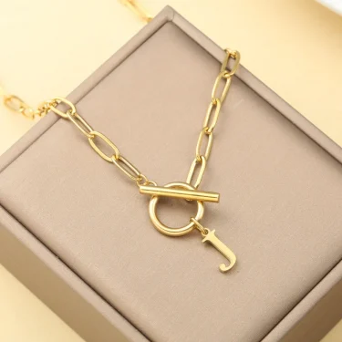 Initial Letter Superior and Simplicity Quality Stainless Steel Jewelry Necklace for Women Pendant Necklaces Women's Trend 4