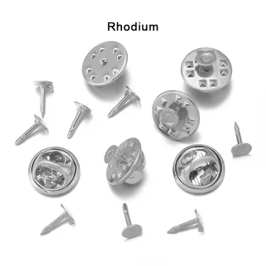 50pcs Metal Pin Brooch Base Back Bar Badge Holder Finding Safe Lock Brooches Pins for Diy Jewelry Making Garment Accessories 6