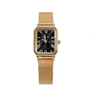Vintage Classic Ladies Watch Stainless Steel Strap Rectangular Dial Women Quartz Wristwatch Dropshipping Reloj De Mujer 5