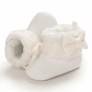 0-18M Boots For Newborn Baby Girl Snow Boots Winter Thermal Shoes Plush Ankle Boots Winter Baby Boys And Girls Thermal Shoes 4