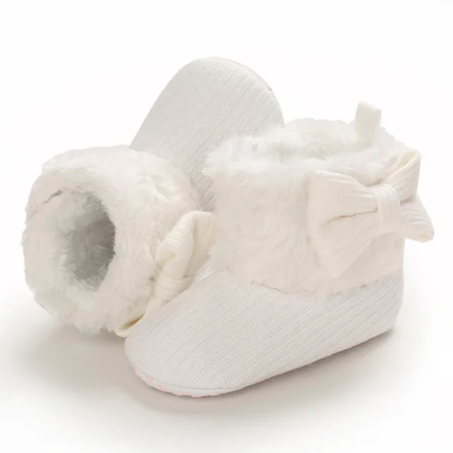 0-18M Boots For Newborn Baby Girl Snow Boots Winter Thermal Shoes Plush Ankle Boots Winter Baby Boys And Girls Thermal Shoes 4