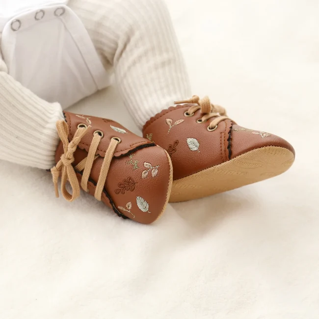 Baby Booties Newborn Infant Unisex Baby Girls Boys Velvet Rubber Anit-Slip Sole Shoes Toddler Fleece Cozy Winter Warm Prewalker 4