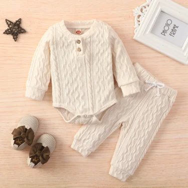 Ma&Baby 0-24M Newborn Infant Baby Boy Girl Clothes Set Long Sleeve Romper Pants Outfits Autumn Spring Soft Costumes D11 2