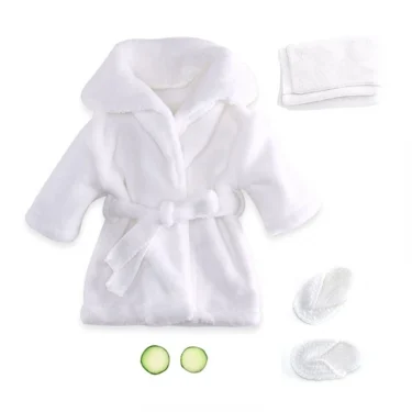 Baby Posing Costume Newborn Bathrobe Towel Set & Cucumber Slices Photo Prop 1