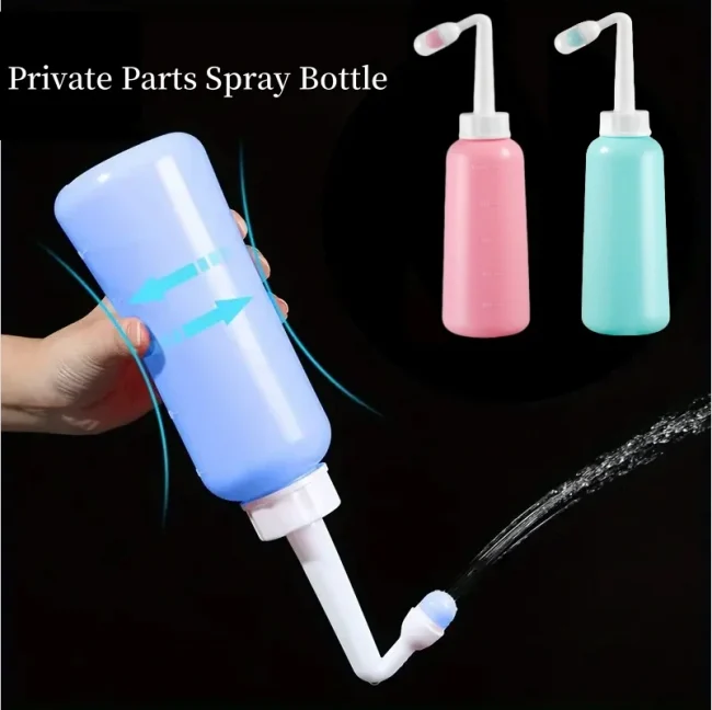 Perineal Irrigation Spray Bottle Portable 12oz Bidet Sprayer for Private Parts Baby Butt Cleaning Tool Postpartum Care Essential 1