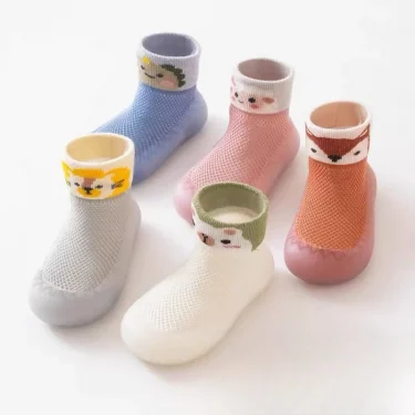 New baby floor shoes and socks indoor soft sole anti-slip spring and summer thin newborn children baby toddler shoes 2