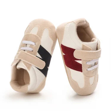 Fashionable Color Blocked Baby Shoes Casual Baby Sports Shoes Rubber Soles Anti Slip And Comfortable Walking Shoes 0-18M 6