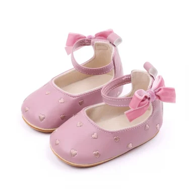 Baby Girl Shoes Cute Bowknot High Quality PU and TPR Sole Anti-slip Toddler Newborn 0-9-18 Months Prewalking Sandal BJZ3212 3