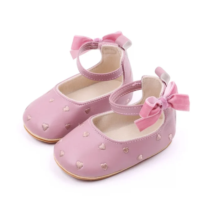 Baby Girl Shoes Cute Bowknot High Quality PU and TPR Sole Anti-slip Toddler Newborn 0-9-18 Months Prewalking Sandal BJZ3212 3