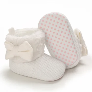 0-18M Boots For Newborn Baby Girl Snow Boots Winter Thermal Shoes Plush Ankle Boots Winter Baby Boys And Girls Thermal Shoes 2