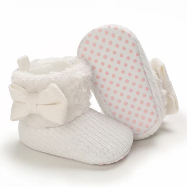 0-18M Boots For Newborn Baby Girl Snow Boots Winter Thermal Shoes Plush Ankle Boots Winter Baby Boys And Girls Thermal Shoes 2
