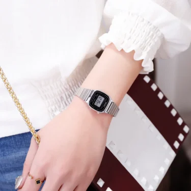 SKMEI Women Digital Watches for Women Fashion Alarm Water Resistance Stainless Steel Sport Watches- 1901 3