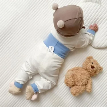 Baby Clothes 2pcs Sets Autumn Winter Baby Pajama Set Bottom Underwear Two-piece Set Cotton Baby Boy Long Sleeves Outfit 4