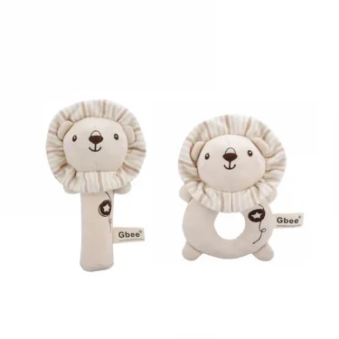 Organic Cotton Hand Rattle Baby Soothing Toy Infant Baby Rattle Toy for Babies 5