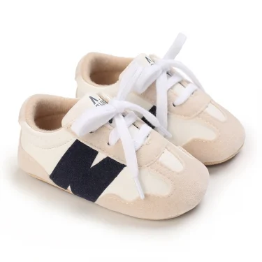 Fashionable Color Blocked Baby Shoes Casual Baby Sports Shoes Rubber Soles Anti Slip And Comfortable Walking Shoes 0-18M 2