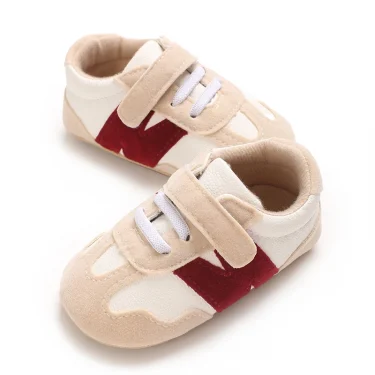 Fashionable Color Blocked Baby Shoes Casual Baby Sports Shoes Rubber Soles Anti Slip And Comfortable Walking Shoes 0-18M 4