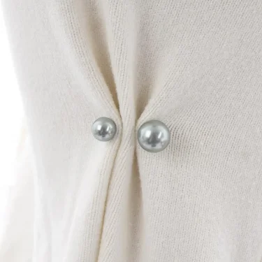 3Pcs/Set Women Double Beads Imitation Pearl Brooch Pins For Sweater Cardigan Clip Coat Dress Anti-Fade Exquisite Elegant Brooche 3