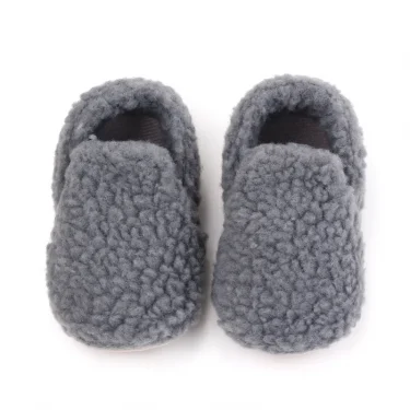 Baby Autumn and Winter Prewalking Shoes Non-slip Sole Soft Cotton Covered Winter Baby Shoes 6
