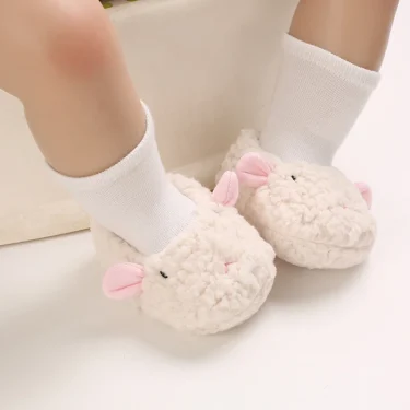 Winter Thickened Baby Cotton Shoes Cute Plush Sheep Snow Boots Soft, Comfortable, Warm, and Casual Walking Shoes 6