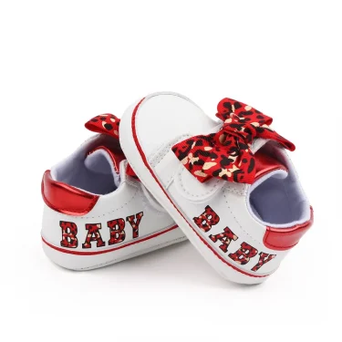 Baby Cute Sneaker Bowknot Soft Cotton Sole Beatiful Baby Shoes 2023 New Arrival Baby Fashion Girl Shoes 0-6-12 Months 11/12/13 3