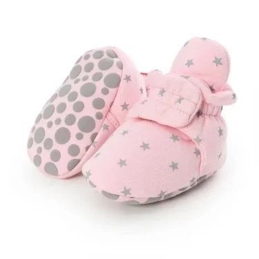 NEW Newborn Baby Socks Shoes Boy Girl Toddler First Walkers Booties Cotton Soft Anti-slip Warm Infant Crib Shoes 4