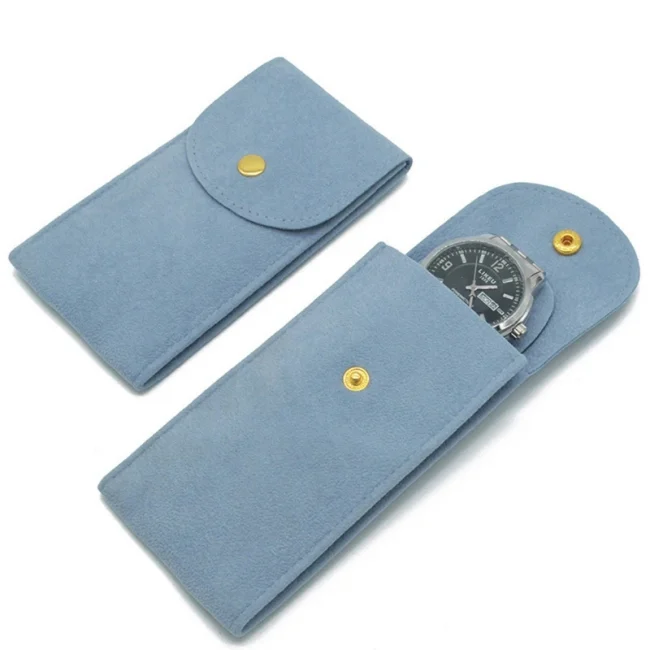 Portable Flannelette Fabric Watch Pouch Storage Bag Single Watch Travel Organizer Display Pouch for Men and Women Dropshipping 2