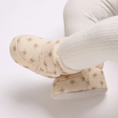 Winter New Cute Cartoon Baby Booties Boy Girl Boots Cotton Soft-Sole Non-Slip Warm Toddler First Walkers Infant Crib Shoes 6