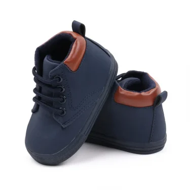 Kid Casual Shoes Rubber Sole Anti-slip Ankle-covered 1-3 Years Children Boys and Girls Outdoor Walking Shoes Fashion BLS3031 6