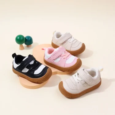 Baby Shoes High Quality Toddler 1-5 Years Rubber Sole Anti-slip Soft PU for Boys and Girls Spring and Autum Style Ooydoor BM06 2