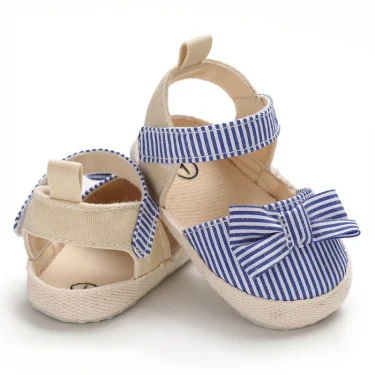 Newborn Toddler Baby Shoes Girl Baby Crib Shoes Princess Flower Bow Baby Cotton Sole First Walker Sneakers 0-18 Months 4