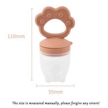 Silicone Fruit & Vegetable Juicing Baby Gum Toy Cartoon Chewing Teeth Grinding Stick Auxiliary Food Tool Safe Baby Care Utensils 2