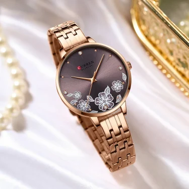 CURREN Brand Fashion Women Watches Stainless Steel Ultra Thin Quartz Watch Woman Romantic Clock Women's Watches Montre Femme 3