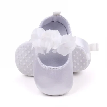 Baby Shoes Cute Girl Flowers White and Pink Soft Cotton Toddler First Step Shoes Beautiful Girl Shoes High-quality Fashion 4
