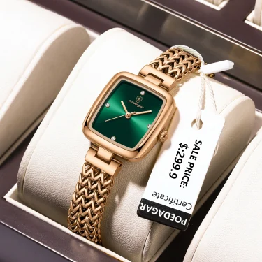 POEDAGAR Luxury Square Watch for Woman Waterproof Stainless Steel Ladies Quartz Watch Dress Elegant Women Watches Fashion reloj 6