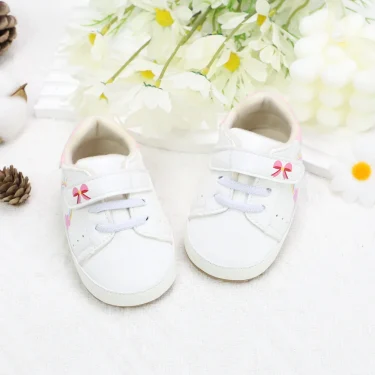 Baby toddler shoes, rainbow and bow design baby sneakers, lightweight and non-slip, suitable for daily & vacation wear, all seas 5