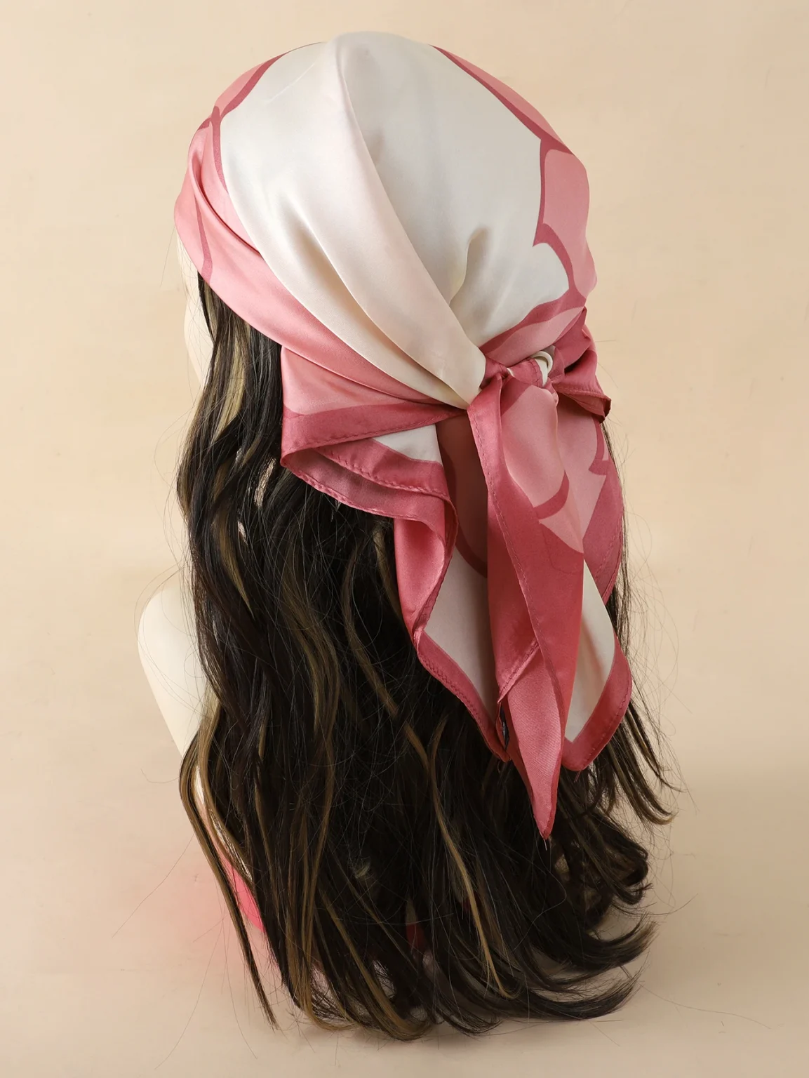 Luxury Brand 2025 Silk Square Scarf Women Cat Neck Hair Tie Band Beach Hijab Kerchief Head Headbands Bandana Female Foulard 70cm 5