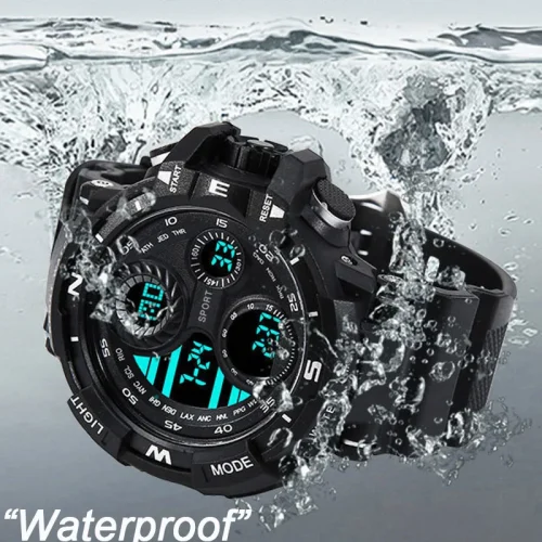 Military Digital Watch for Men Outdoor Men's Sports Watches Clock Waterproof Luminous Chronograph Student Electronic Wristwatch 1