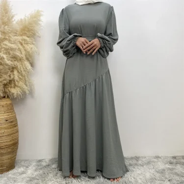 Muslim Ramadan sells women's Muslim fashion clothing in Turkey Long sleeve abaya Popular clothing for Islamic women 6