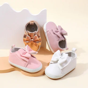 Baby Girl Shoes High Quality Soft PU for 0-9-18 Months Toddler Prewalking Outdoor Beautiful Cute Butterfly Bowknot 2024 BXC4143 3