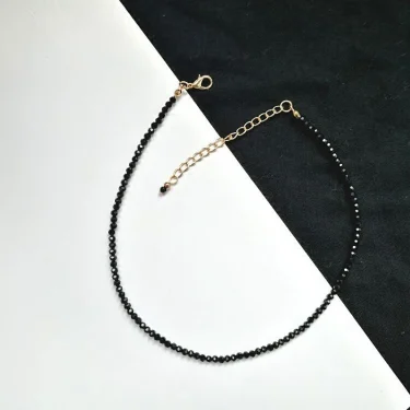 Fashion Brand Simple Black Beads Short Necklace Female Jewelry Women Choker s Bijoux Femme Ladies Party 2025 3