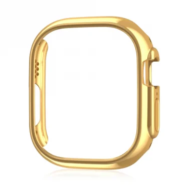 For Apple Watch 45mm 41mm 38mm 42mm 40mm 44mm Plated Skeleton Cover Hard PC Bumper Case Frame for iWatch SE 8 7 6 5 4 3 2 1 Case 2