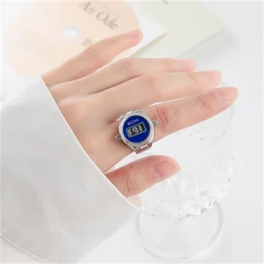The New Electronic Watch Can See The Time Creative Ring Finger Watch Simple Men And Women Ring Watch 5